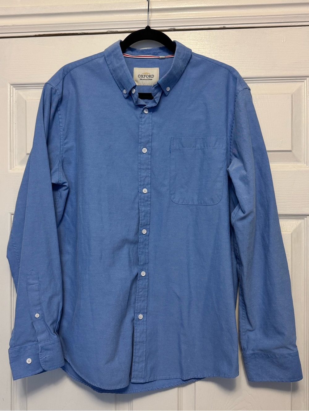 Oxford Men’s Button-Down Shirt - Light Blue